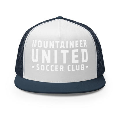 Performance | 5 Panel Trucker Cap | Mountaineer United Soccer Club | Alpine Crest Logo