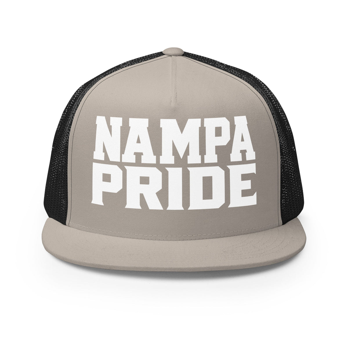 Performance | 5 Panel Trucker Cap | Nampa Pride | Letter Mark Logo