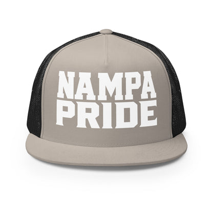 Performance | 5 Panel Trucker Cap | Nampa Pride | Letter Mark Logo