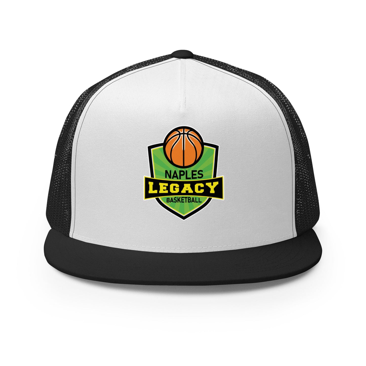 Performance | 5 Panel Trucker Cap | Naples Legacy | Shield Logo