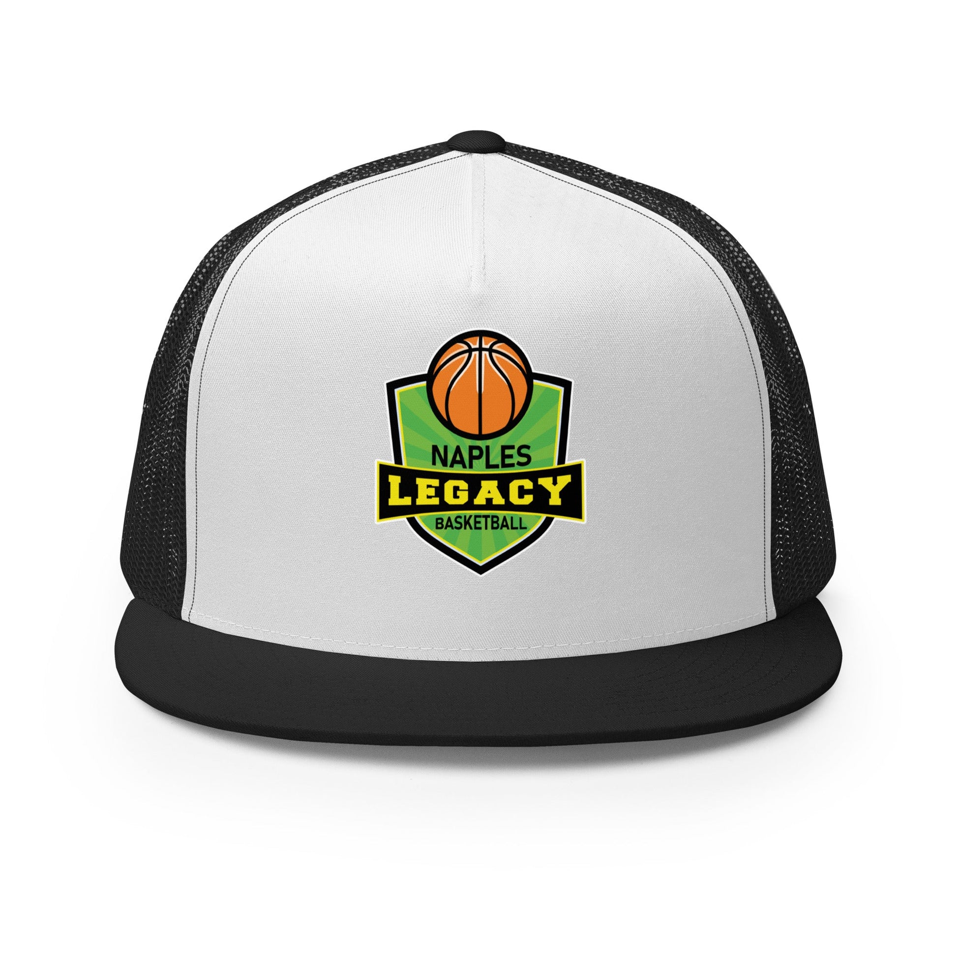 Performance | 5 Panel Trucker Cap | Naples Legacy | Shield Logo