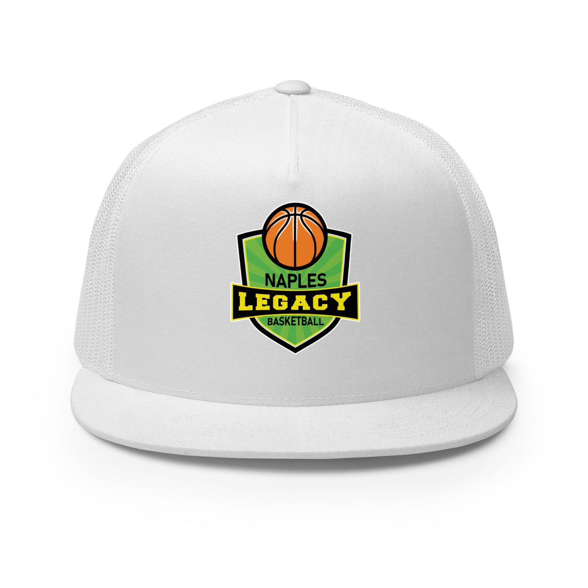 Performance | 5 Panel Trucker Cap | Naples Legacy | Shield Logo
