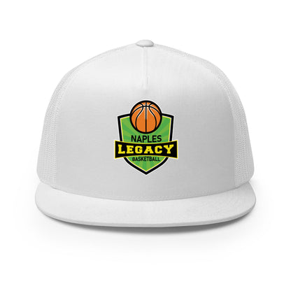 Performance | 5 Panel Trucker Cap | Naples Legacy | Shield Logo