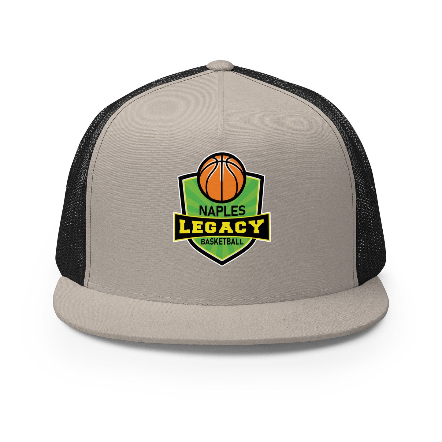 Performance | 5 Panel Trucker Cap | Naples Legacy | Shield Logo