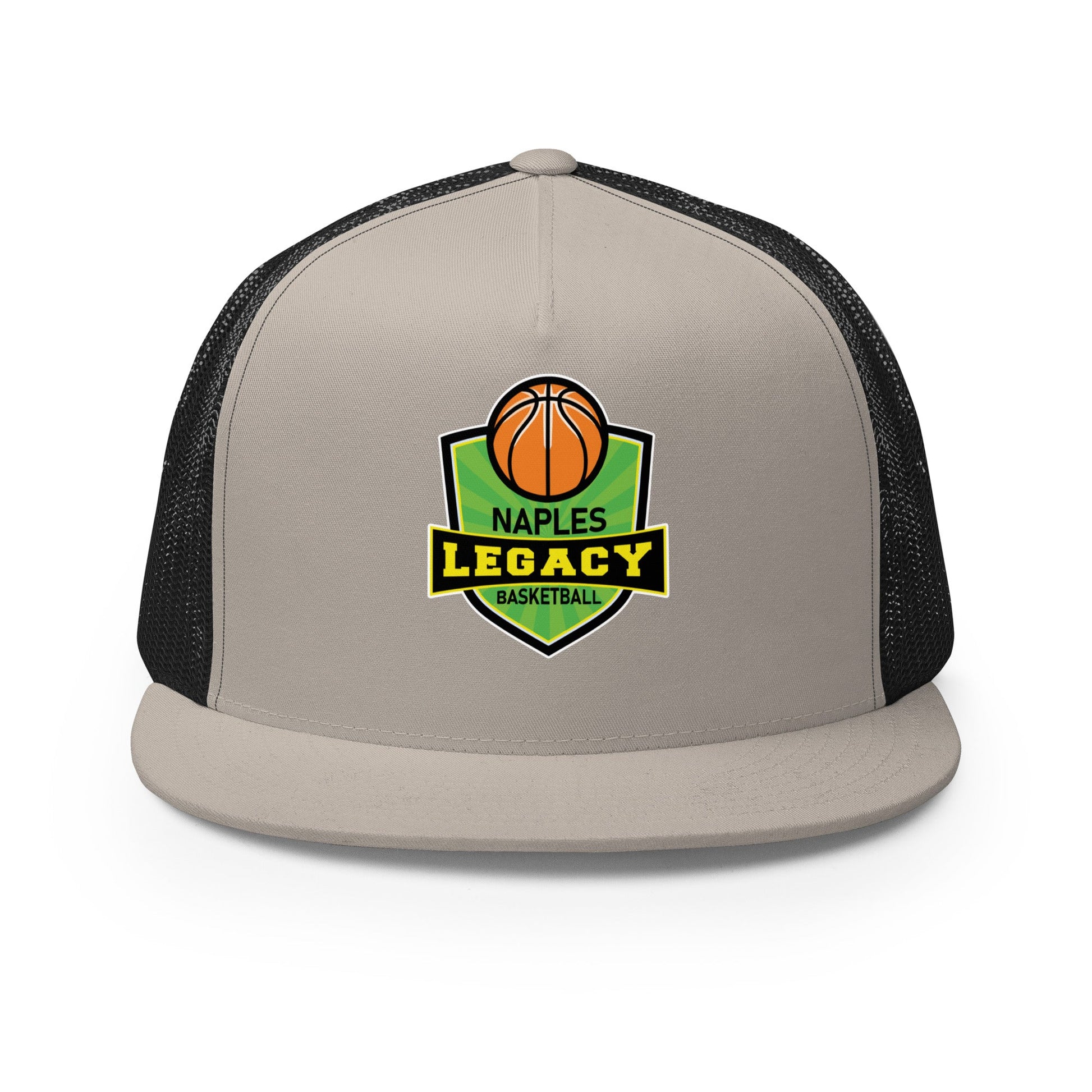 Performance | 5 Panel Trucker Cap | Naples Legacy | Shield Logo