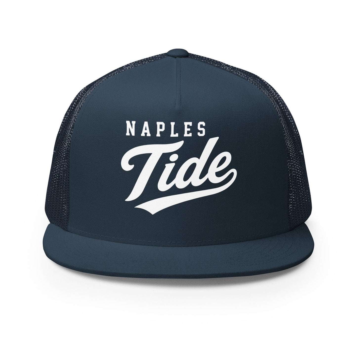 Performance | 5 Panel Trucker Cap | Naples Tide | Crest Logo