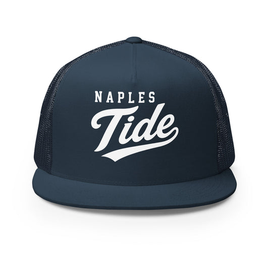 Performance | 5 Panel Trucker Cap | Naples Tide | Crest Logo