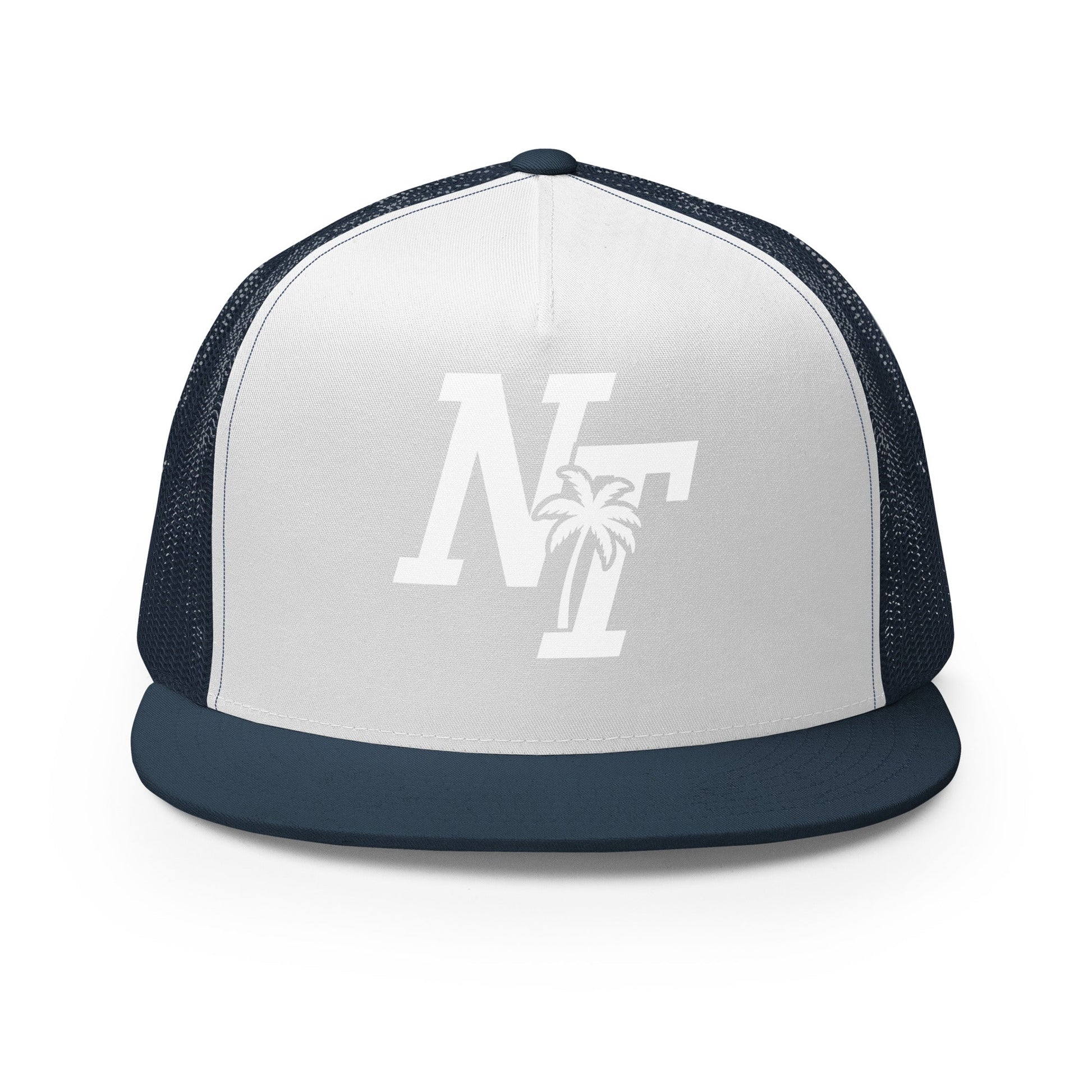 Performance | 5 Panel Trucker Cap | Naples Tide | NT Lettermark Logo