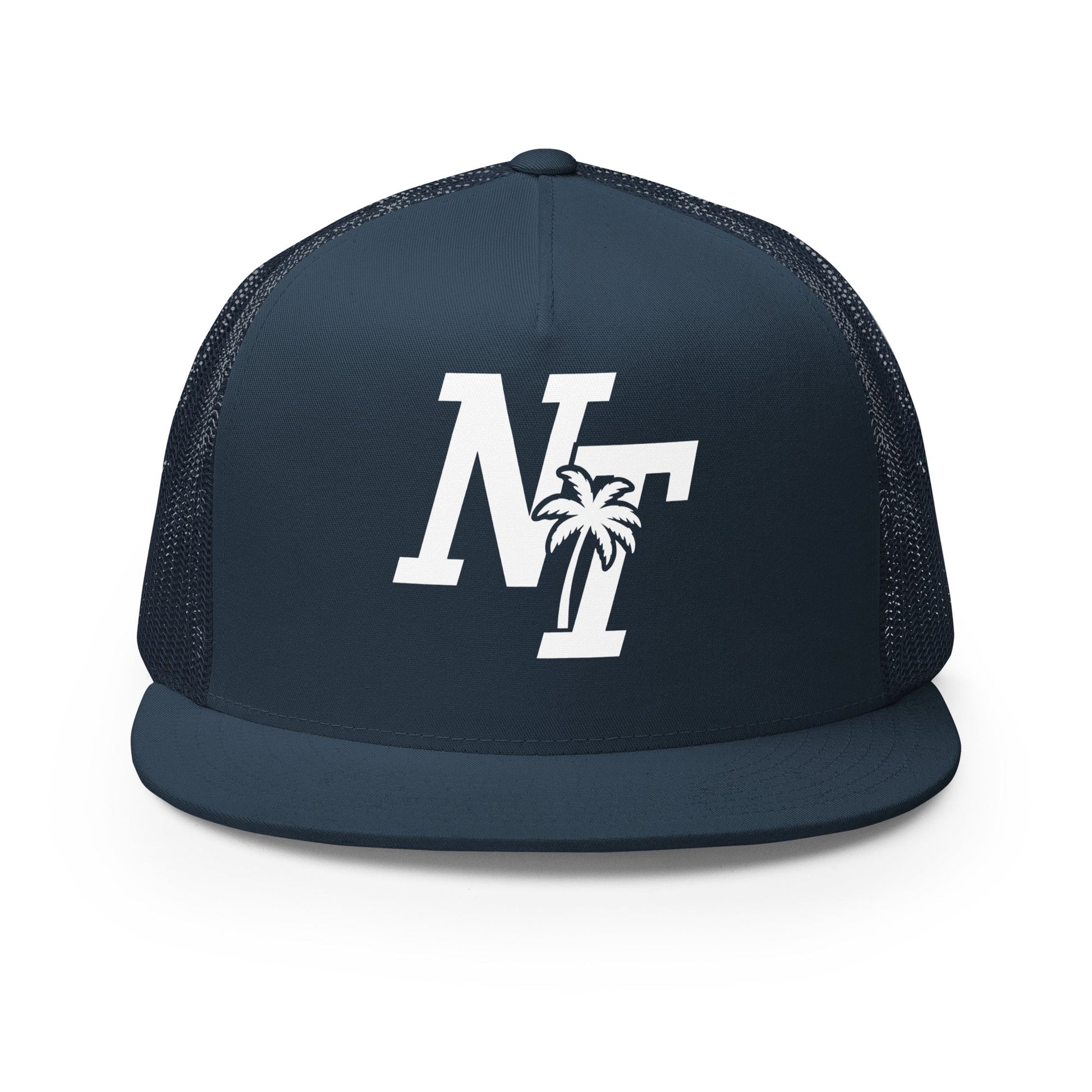 Performance | 5 Panel Trucker Cap | Naples Tide | NT Lettermark Logo