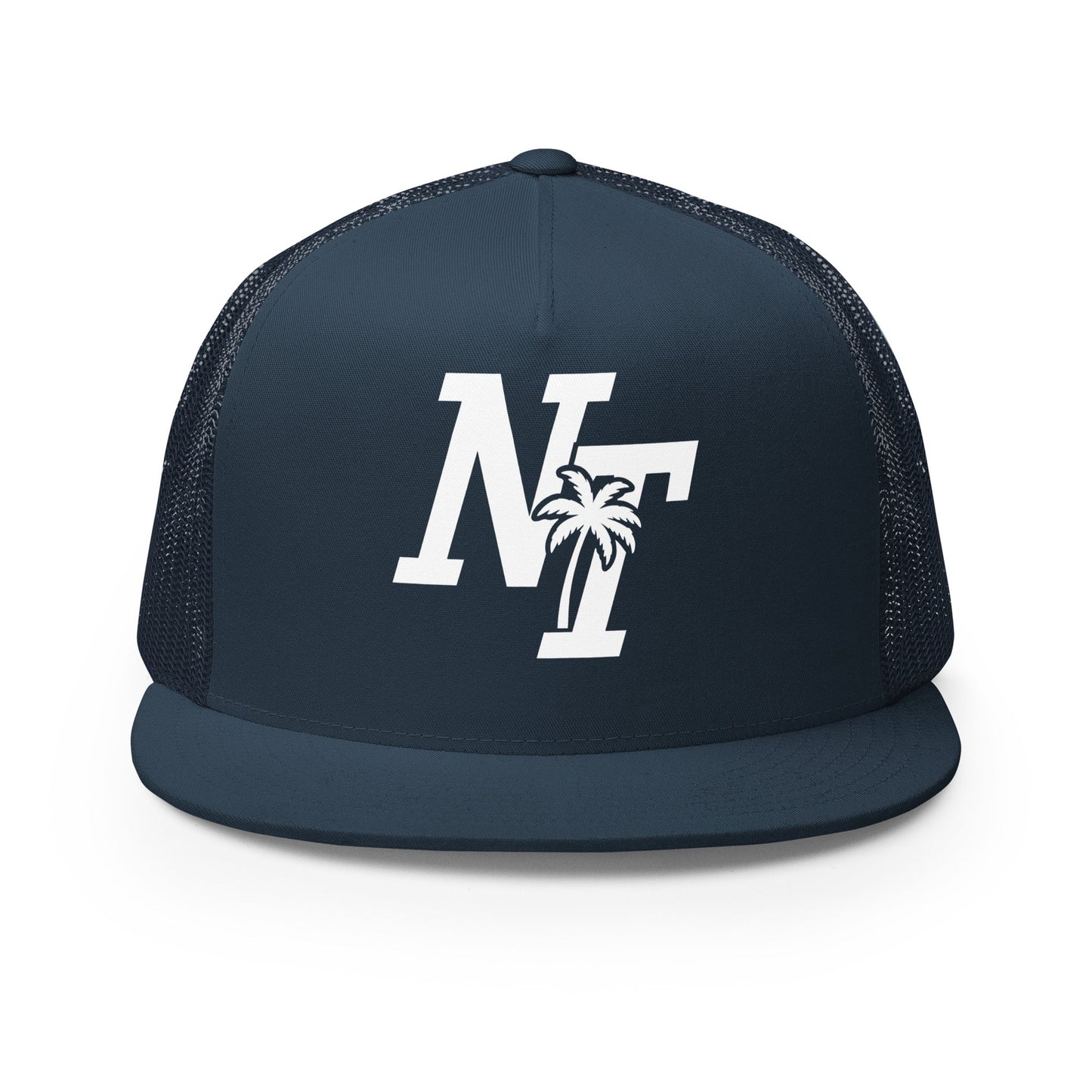 Performance | 5 Panel Trucker Cap | Naples Tide | NT Lettermark Logo