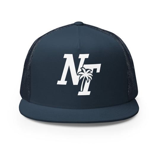 Performance | 5 Panel Trucker Cap | Naples Tide | NT Lettermark Logo