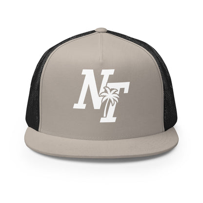 Performance | 5 Panel Trucker Cap | Naples Tide | NT Lettermark Logo