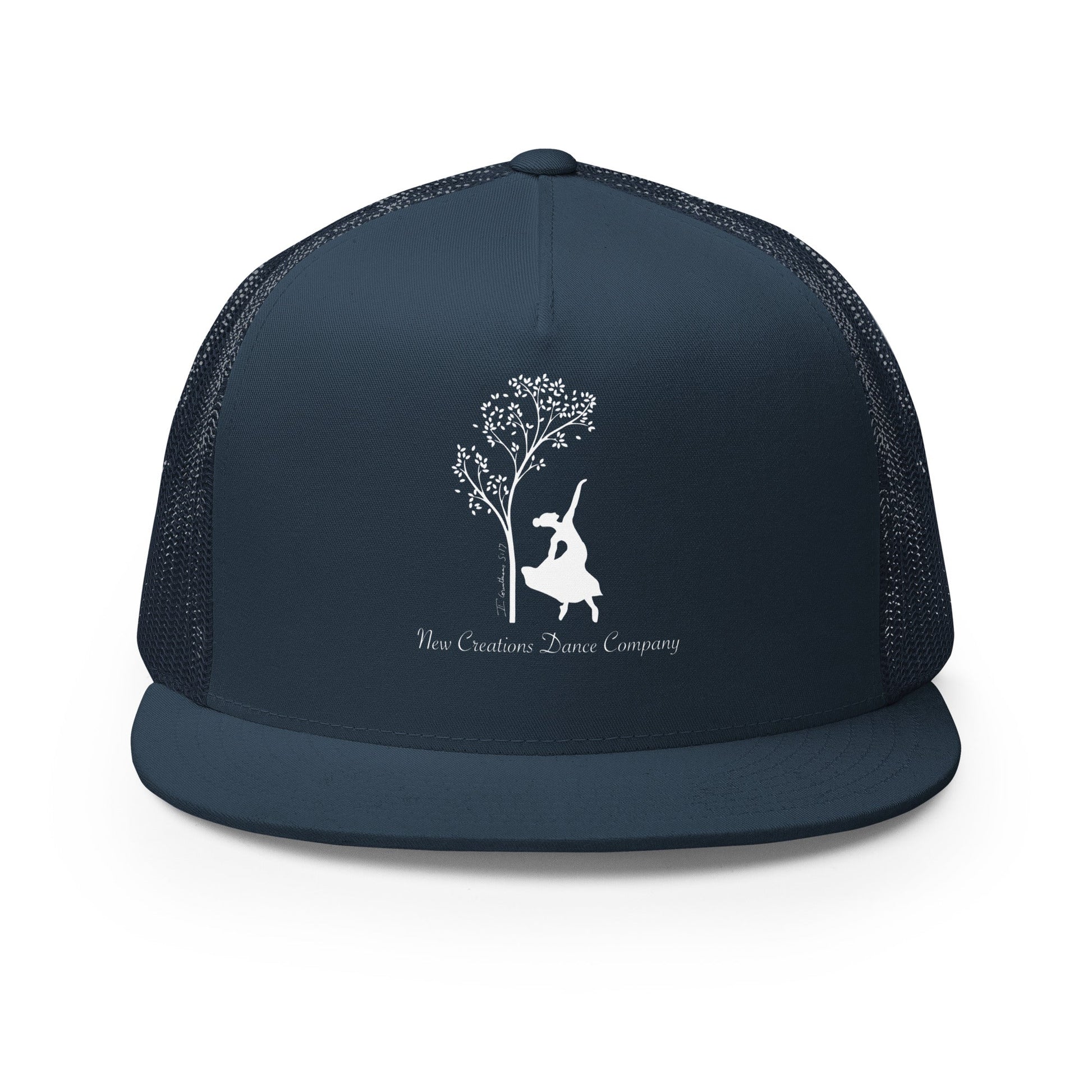 Performance | 5 Panel Trucker Cap | New Creations Dance Company | Alt Logo
