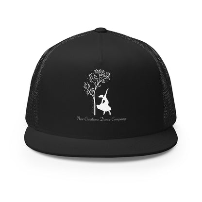 Performance | 5 Panel Trucker Cap | New Creations Dance Company | Alt Logo