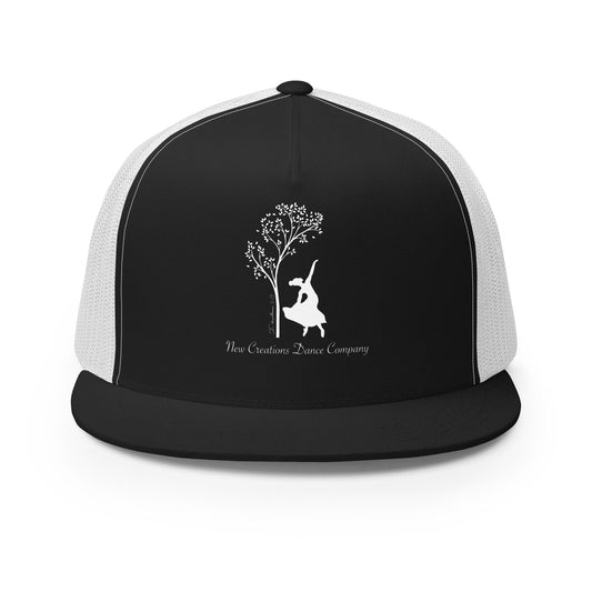 Performance | 5 Panel Trucker Cap | New Creations Dance Company | Alt Logo