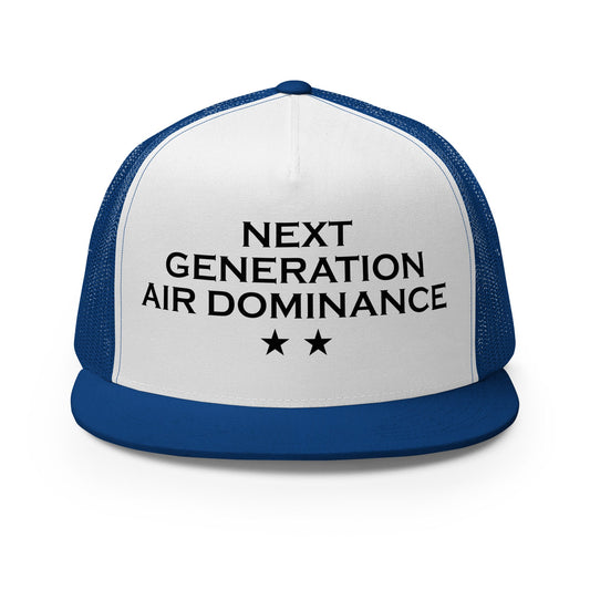 Performance | 5 Panel Trucker Cap | Next Generation Air Dominance | Modern Script Logo