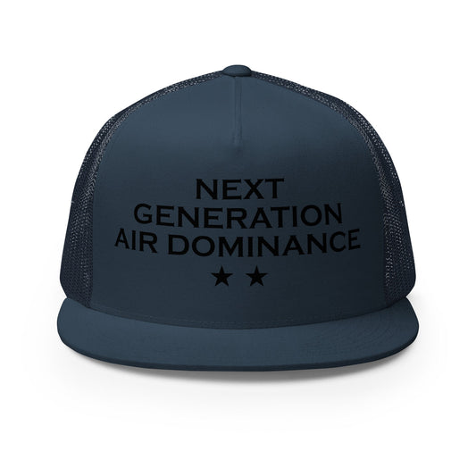 Performance | 5 Panel Trucker Cap | Next Generation Air Dominance | Modern Script Logo