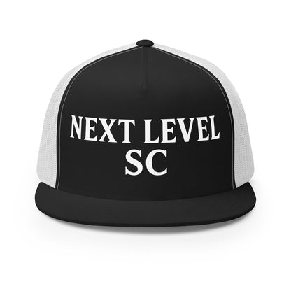 Performance | 5 Panel Trucker Cap | Next Level SC | Classic Script Logo