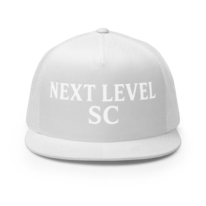Performance | 5 Panel Trucker Cap | Next Level SC | Classic Script Logo