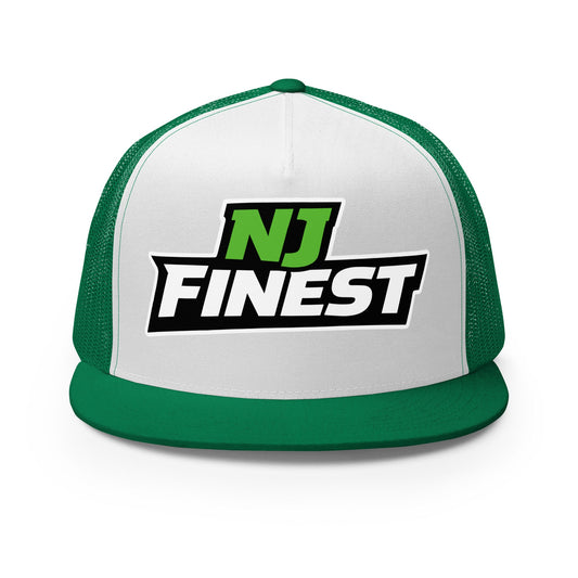 Performance | 5 Panel Trucker Cap | NJ Finest AAU Elite | Emblem Logo