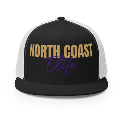 Performance | 5 Panel Trucker Cap | North Coast Elite Inc | Alt Script Logo