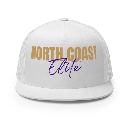Performance | 5 Panel Trucker Cap | North Coast Elite Inc | Alt Script Logo