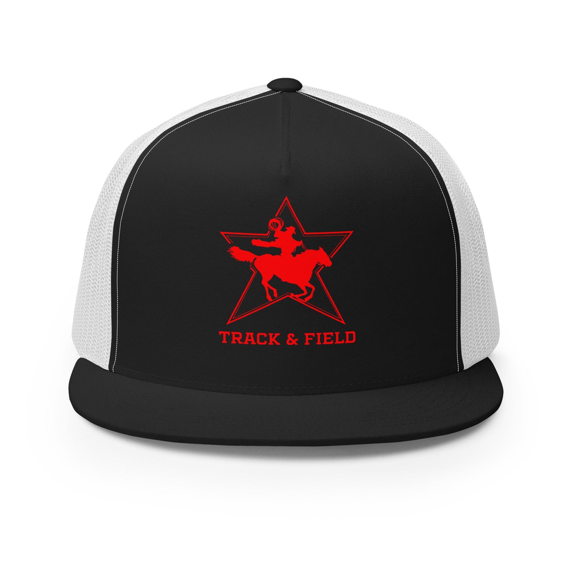Performance | 5 Panel Trucker Cap | North Lake Track and Field | Cowboy T&F Logo