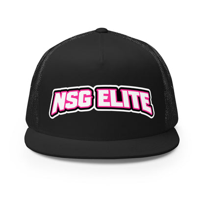 Performance | 5 Panel Trucker Cap | NSG Elite Women’s Basketball | Vanguard Shield Logo