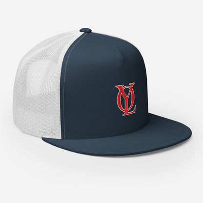 Performance | 5 Panel Trucker Cap | Oakdale Youth League | Monogram Logo