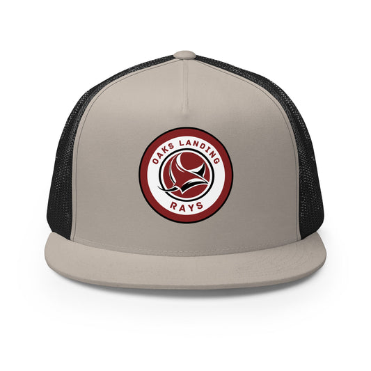 Performance | 5 Panel Trucker Cap | OAKS LANDING RAYS | Badge Logo