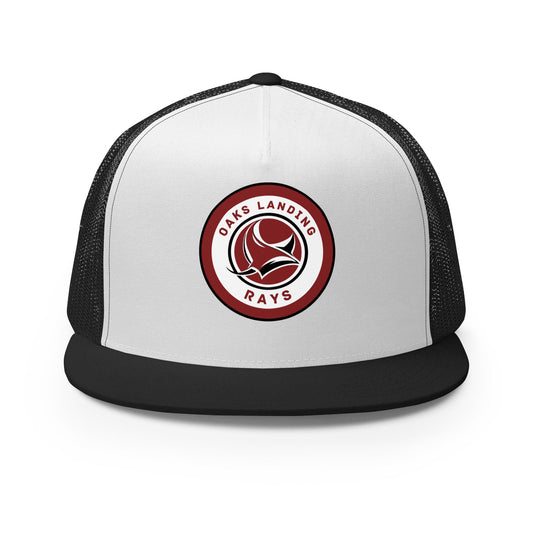 Performance | 5 Panel Trucker Cap | OAKS LANDING RAYS | Badge Logo