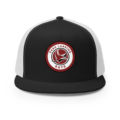 Performance | 5 Panel Trucker Cap | OAKS LANDING RAYS | Badge Logo