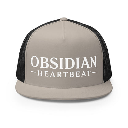 Performance | 5 Panel Trucker Cap | Obsidian Heartbeat | Pulse Athletics Logo