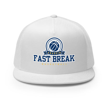 Performance | 5 Panel Trucker Cap | OC FASTBREAK | Fast Break Logo