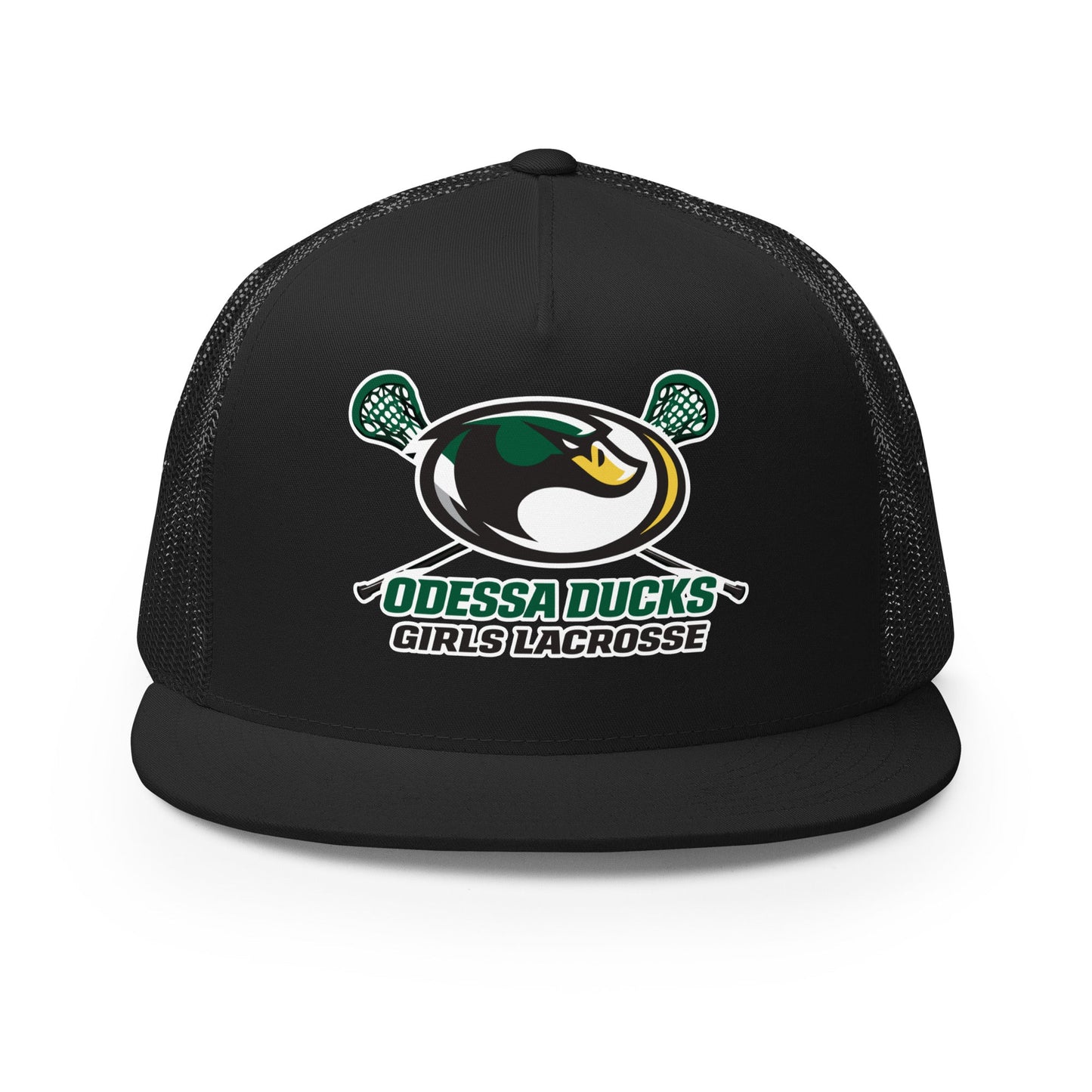 Performance | 5 Panel Trucker Cap | Odessa Girls Lacrosse | Duck Sticks Logo