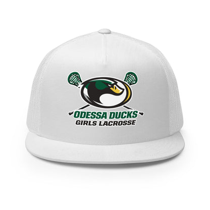 Performance | 5 Panel Trucker Cap | Odessa Girls Lacrosse | Duck Sticks Logo