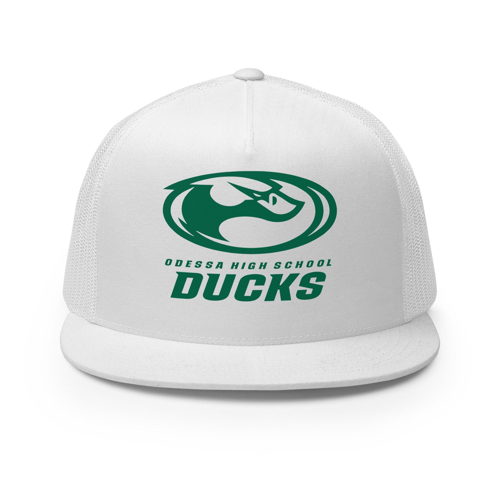 Performance | 5 Panel Trucker Cap | Odessa Girls Lacrosse | Ducks Green Logo