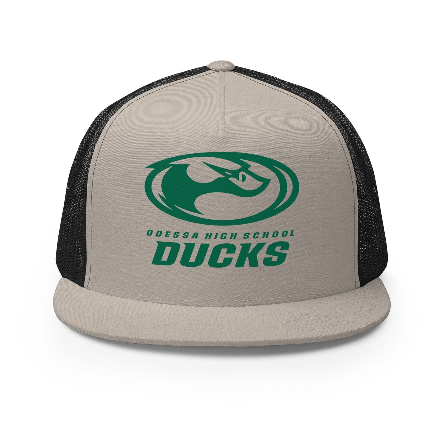 Performance | 5 Panel Trucker Cap | Odessa Girls Lacrosse | Ducks Green Logo