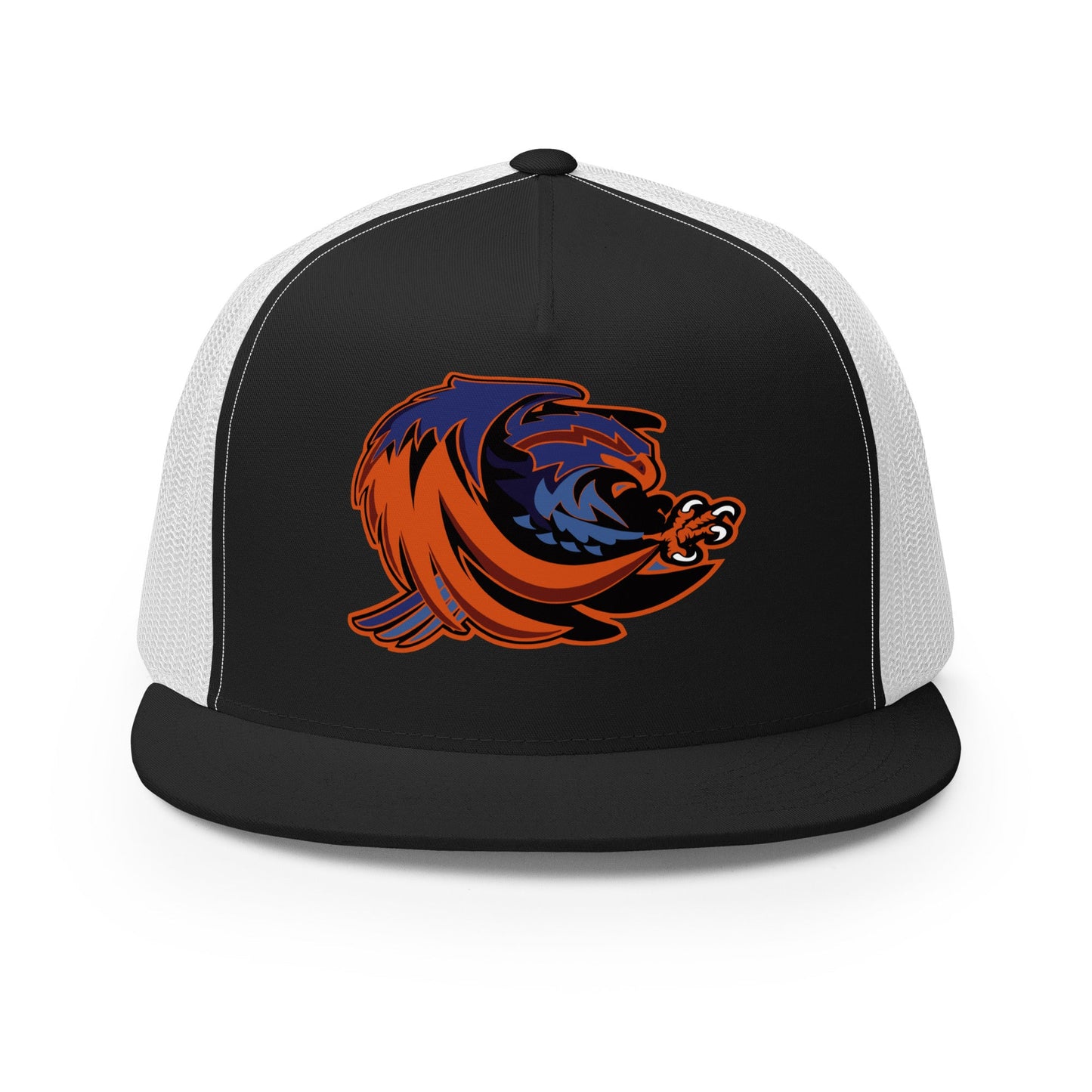 Performance | 5 Panel Trucker Cap | Offutt AFB Warhawks | Mascot Logo