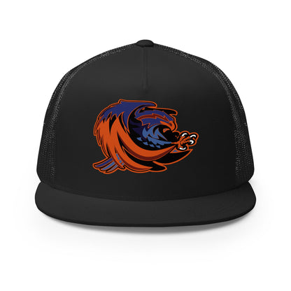 Performance | 5 Panel Trucker Cap | Offutt AFB Warhawks | Mascot Logo