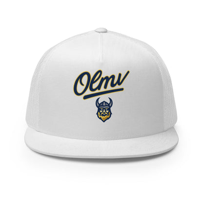 Performance | 5 Panel Trucker Cap | OLMV Vikings | Script Logo