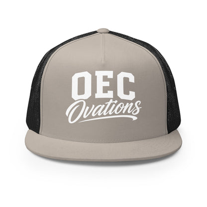 Performance | 5 Panel Trucker Cap | Ovations Elite Cheer | Crest Logo