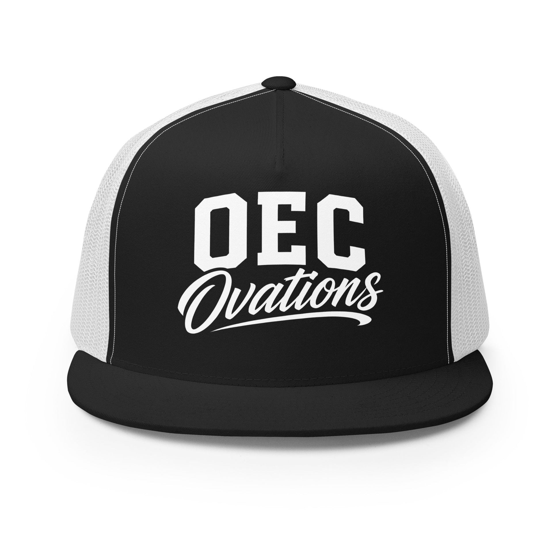 Performance | 5 Panel Trucker Cap | Ovations Elite Cheer | Crest Logo