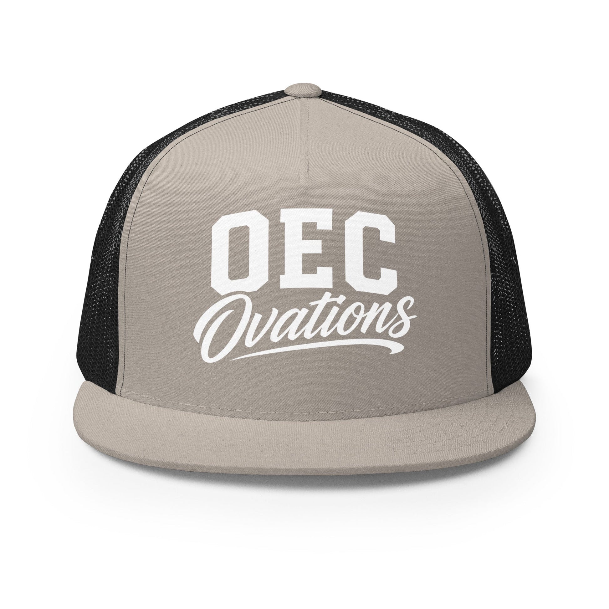 Performance | 5 Panel Trucker Cap | Ovations Elite Cheer | Crest Logo
