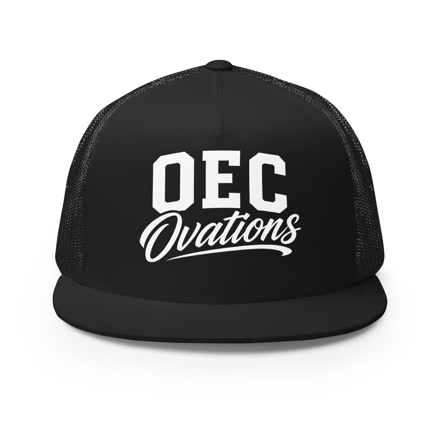 Performance | 5 Panel Trucker Cap | Ovations Elite Cheer | Crest Logo
