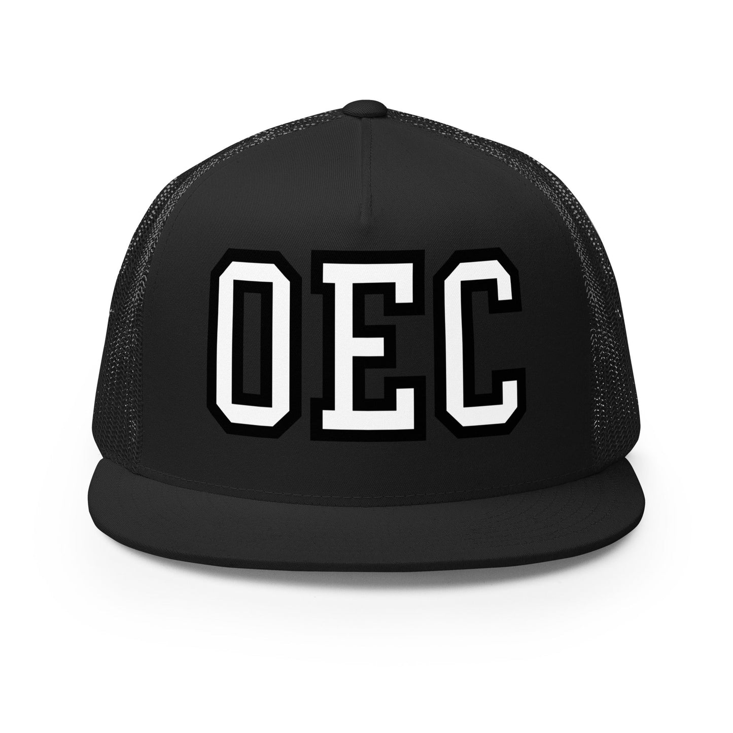 Performance | 5 Panel Trucker Cap | Ovations Elite Cheer | OEC Mark Logo