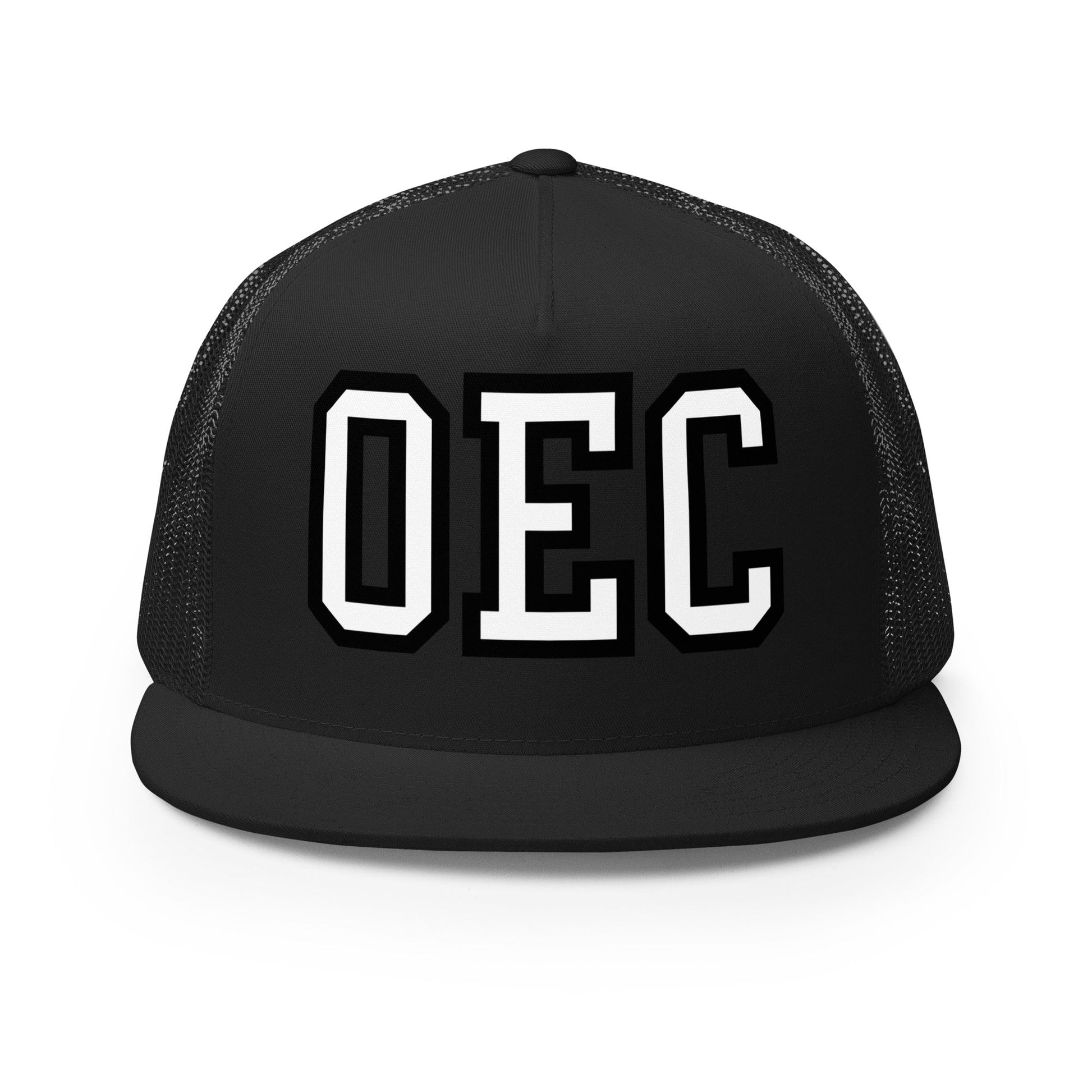 Performance | 5 Panel Trucker Cap | Ovations Elite Cheer | OEC Mark Logo