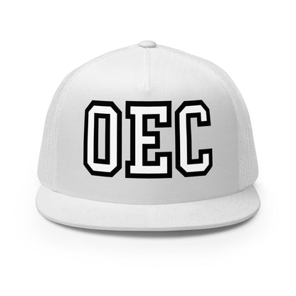 Performance | 5 Panel Trucker Cap | Ovations Elite Cheer | OEC Mark Logo