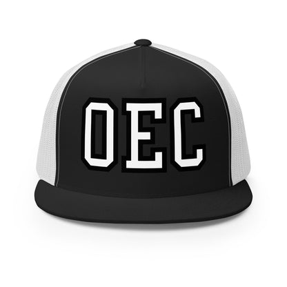 Performance | 5 Panel Trucker Cap | Ovations Elite Cheer | OEC Mark Logo