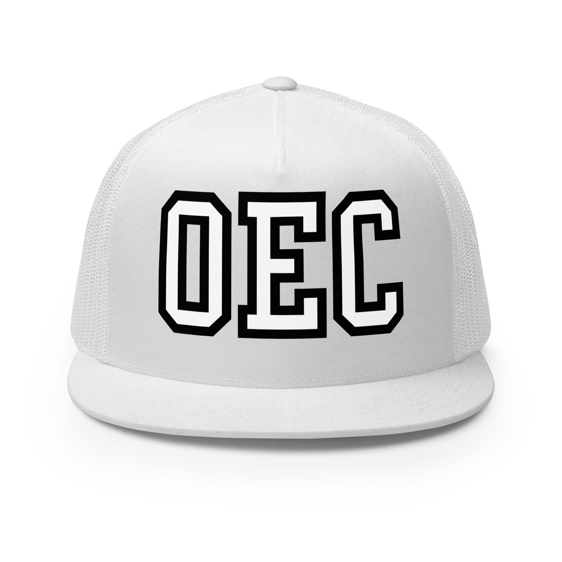 Performance | 5 Panel Trucker Cap | Ovations Elite Cheer | OEC Mark Logo